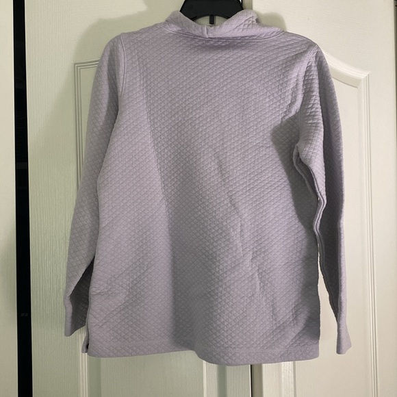 L.L.Bean Women's SoftLight Quilted Top, Funnelneck Pullover - Picture 3 of 6